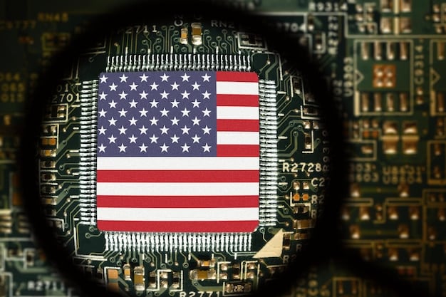 The US Cyber Command logo prominently displayed against a backdrop of interconnected computer networks, symbolizing the organization's central role in protecting US interests in cyberspace.