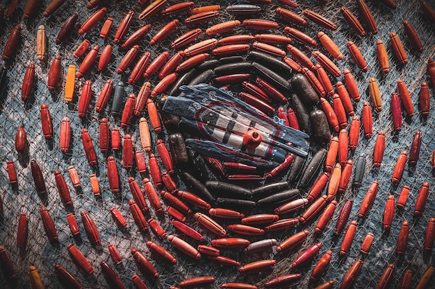 A detailed close-up graphic illustrating the mechanics of a nuclear warhead being dismantled under the supervision of international observers, emphasizing the technical precision and verification processes involved.