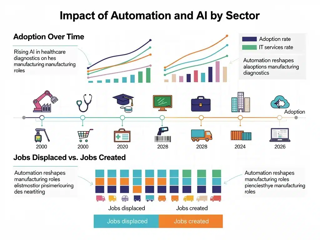 Impact of AI and automation on future job markets.