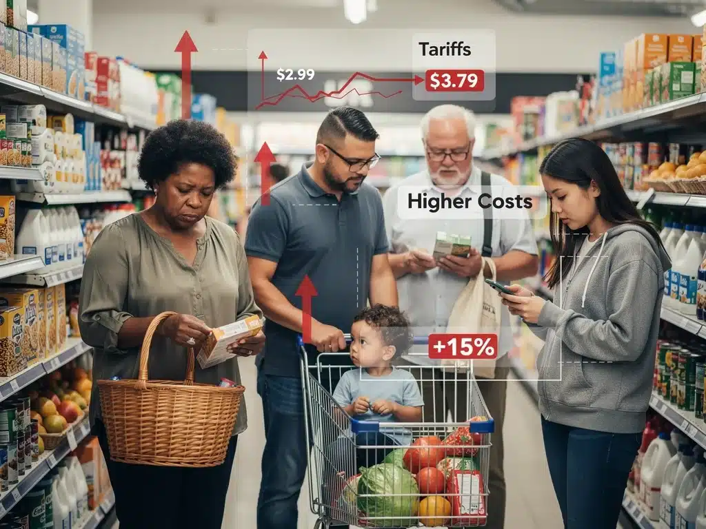 Impact of increased import tariffs on US consumer prices and purchasing power