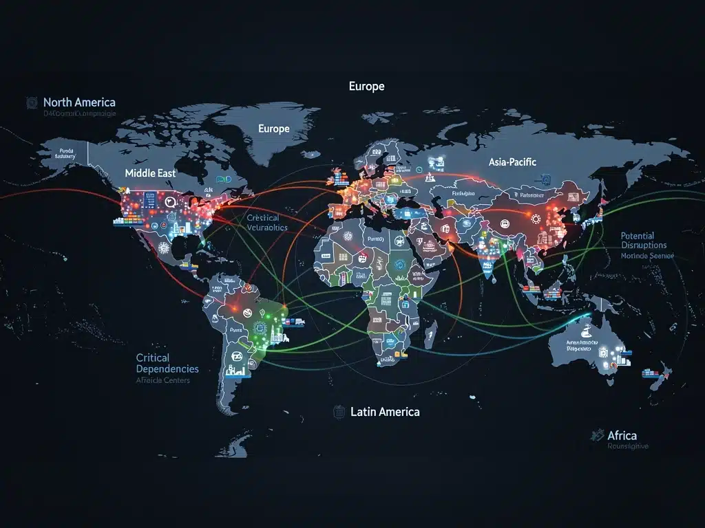 Global supply chain network visualization