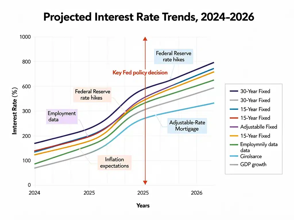 Projected interest rate trends impacting 2026 housing affordability