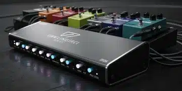 Advanced pedalboard power supply with isolated outputs and guitar effects