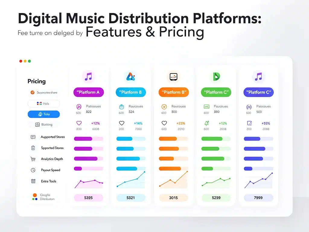 Comparison of digital distribution platform features and pricing