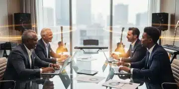 Six US music executives discussing future industry trends