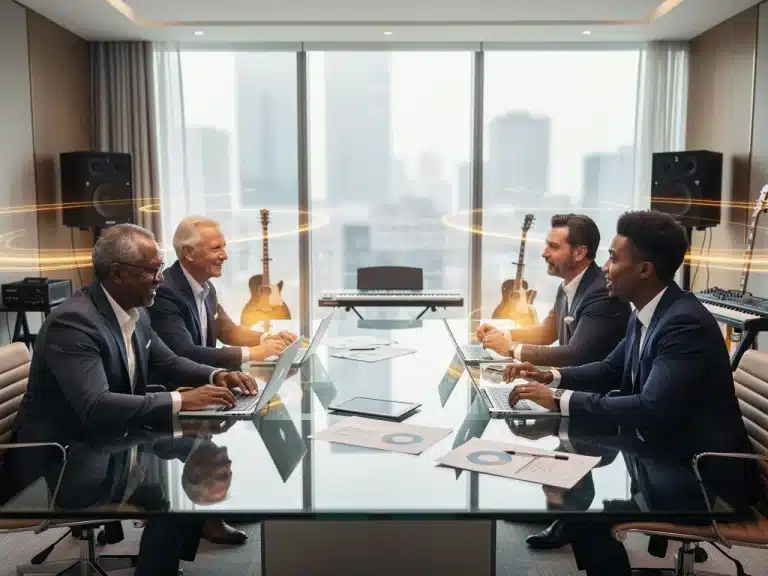 Six US music executives discussing future industry trends