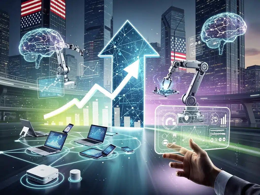 US Tech Impact 2026: 20% Productivity Boost