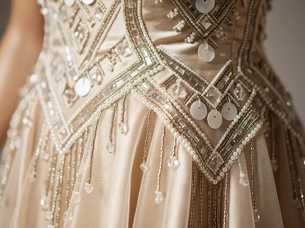 Vintage bridal detailing representing historical wedding fashion and intricate craftsmanship.