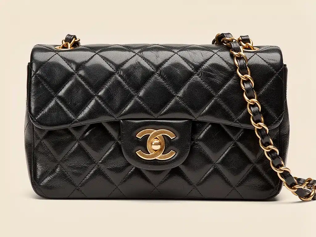Vintage Chanel flap bag, an example of a collectible luxury handbag with strong resale demand